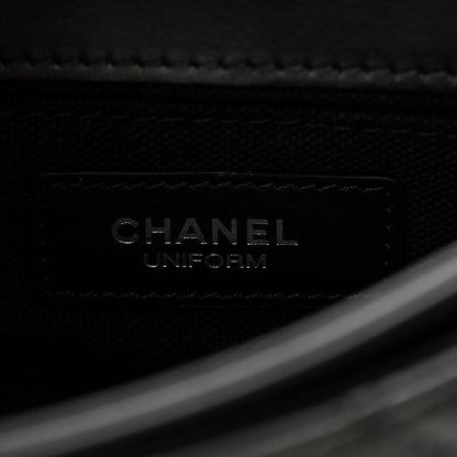 Chanel Calfskin Quilted CC Uniform Flap Belt Bag Black 6 of 10