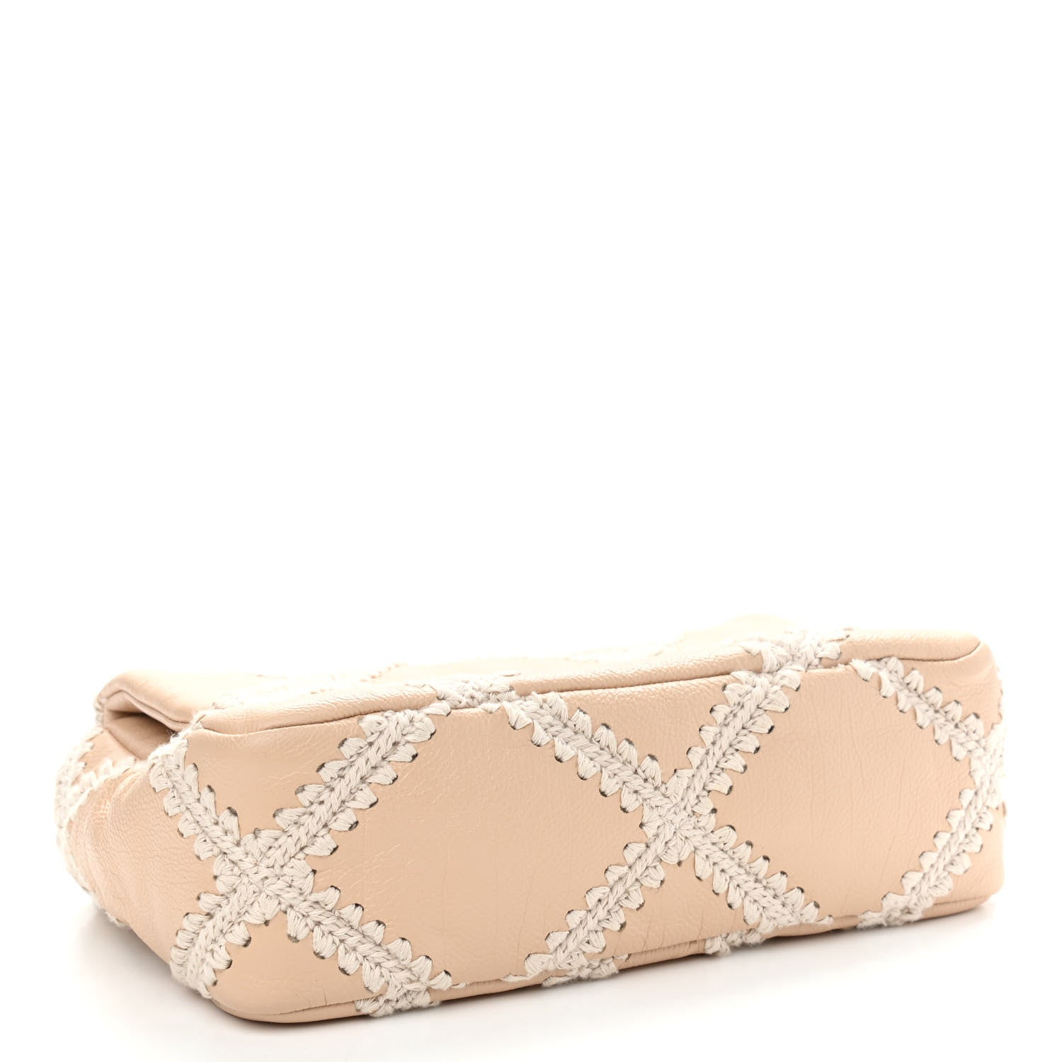Chanel Calfskin Crochet Medium Chanel 19 Flap Beige 3 of 8