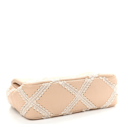 Chanel Calfskin Crochet Medium Chanel 19 Flap Beige 3 of 8