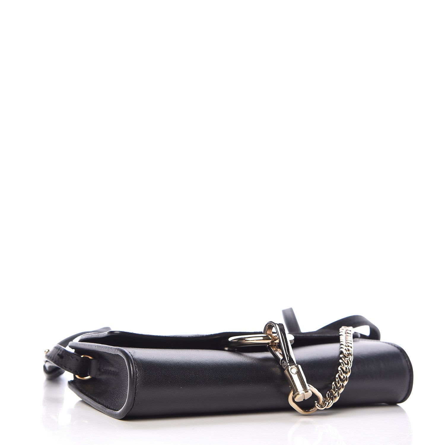 Chloe Suede Calfskin Mini Faye Shoulder Bag Black 4 of 11