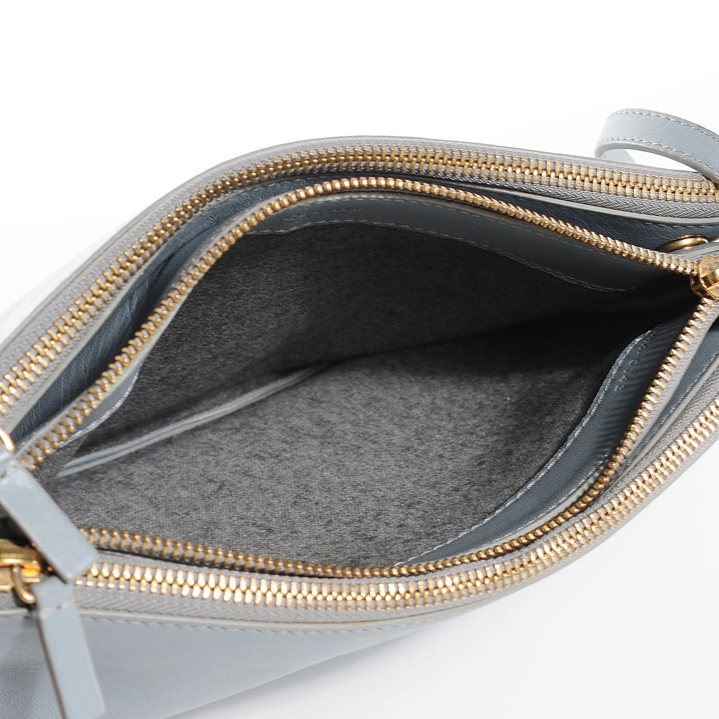 Lambskin Large Trio Crossbody Bag Slate