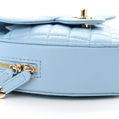 Chanel Lambskin Quilted CC In Love Heart Bag Light Blue 9 of 10