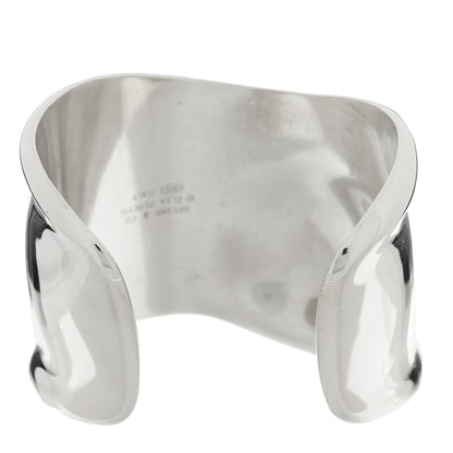 Tiffany Sterling Silver Medium Elsa Peretti Left Wrist Bone Cuff Bracelet 2 of 3