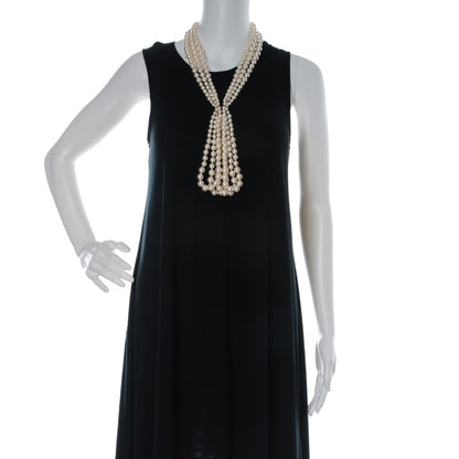 Chanel Pearl Multi Strand CC Necklace Gold 2 of 4