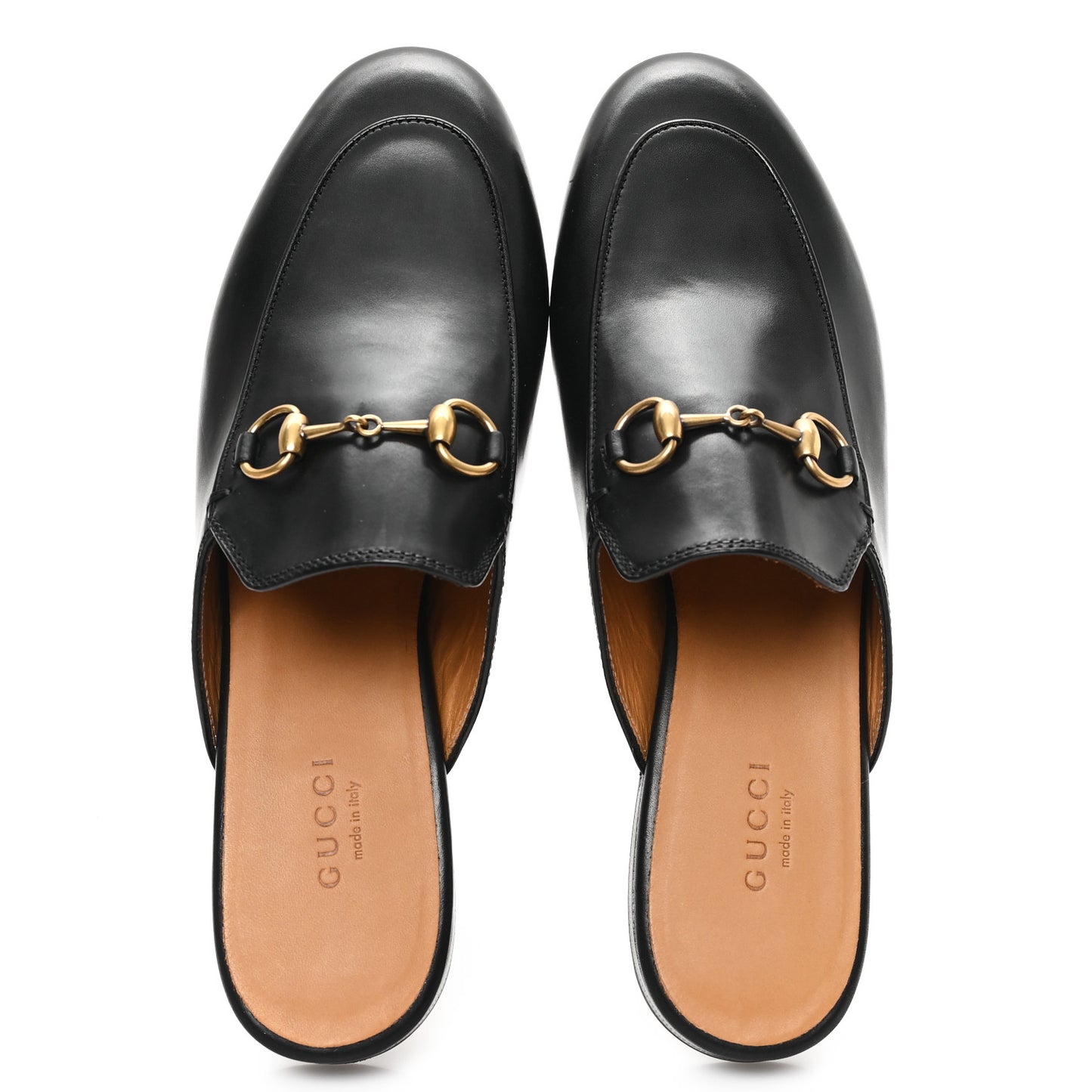 Calfskin Womens Princetown Slippers 37 Black