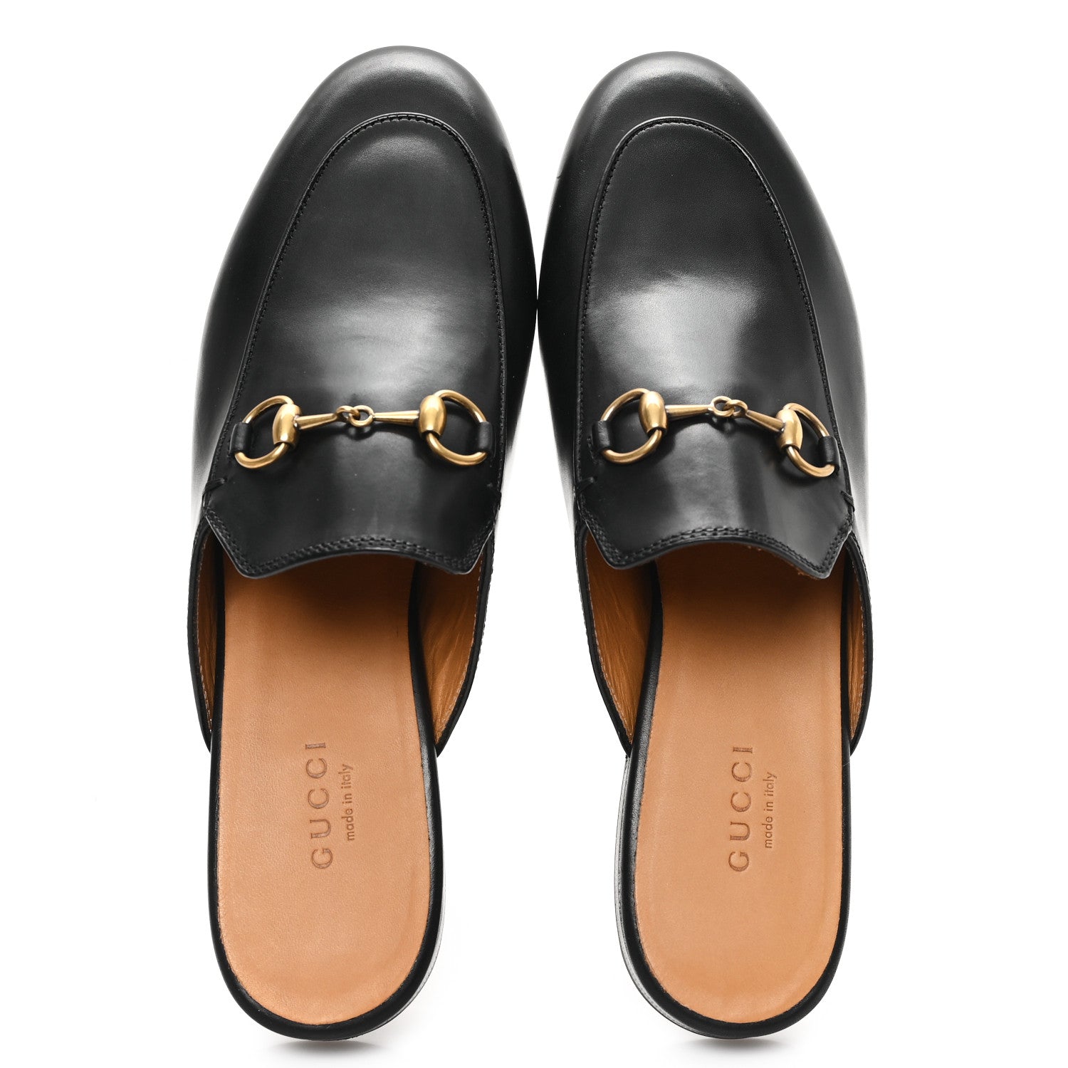 Gucci Calfskin Womens Princetown Slippers 37 Black 2 of 10