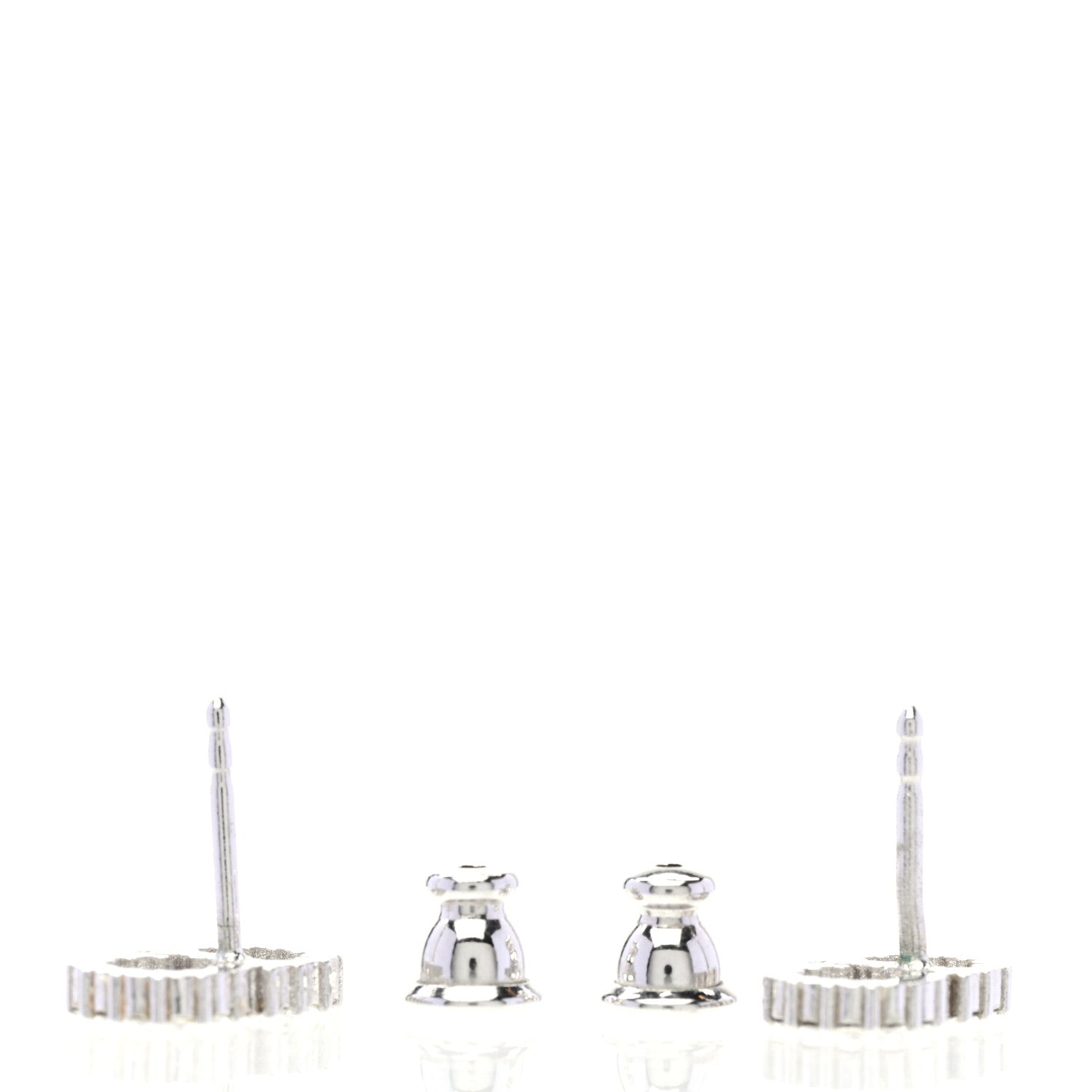 Christian Dior Strass Crystal CD Earrings Silver 3 of 4