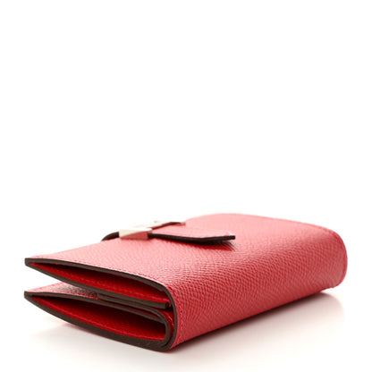 Hermes Epsom Mini Bearn Wallet Rouge Casaque 4 of 8