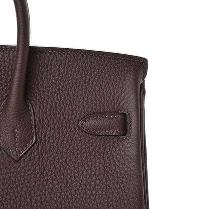 Hermes Togo Birkin 25 Chocolate 32 of 34