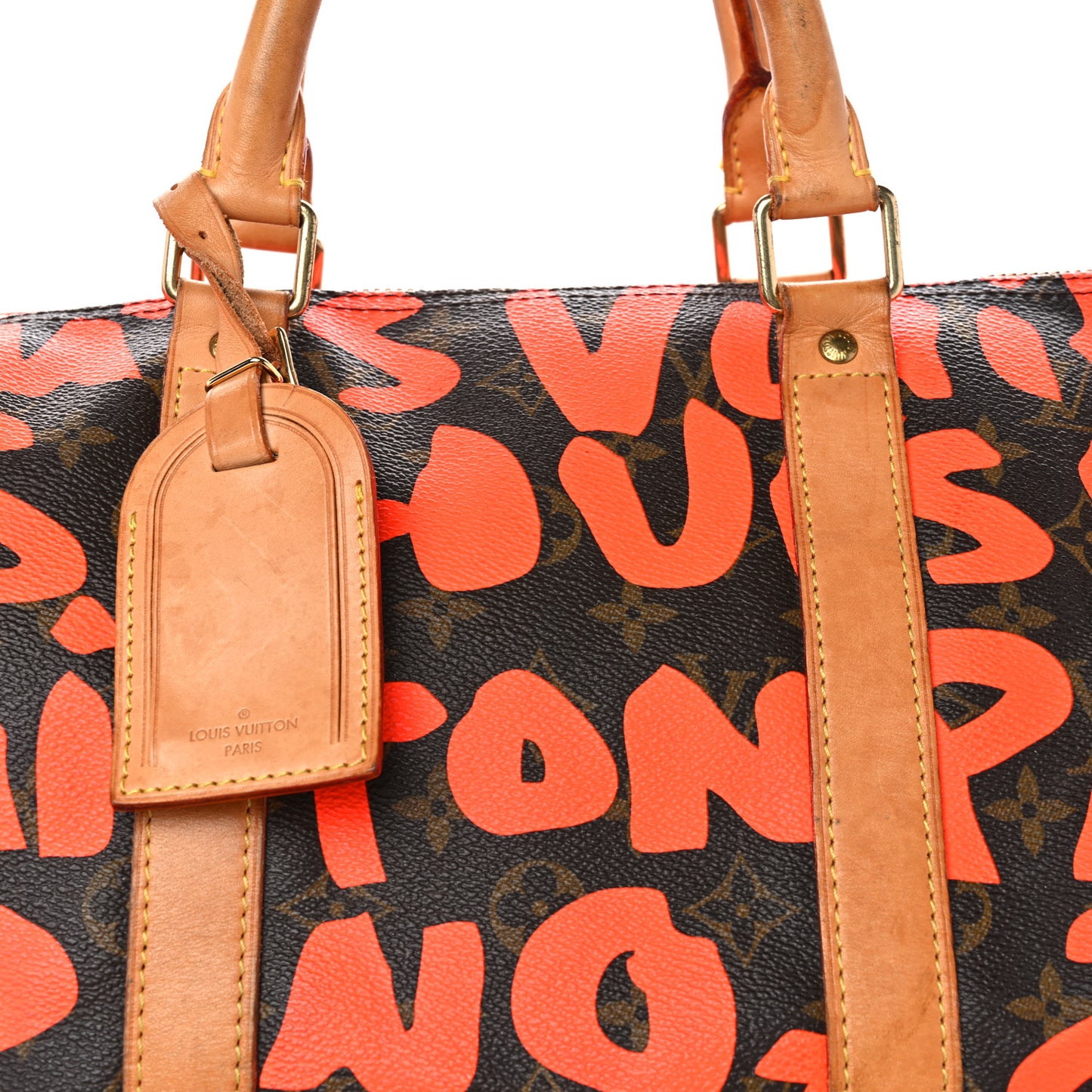 Monogram Graffiti Keepall 50 Orange