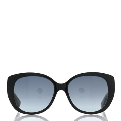 Christian Dior Resin Micro-Cannage Dior Lady 1A Sunglasses Silver Black 2 of 10