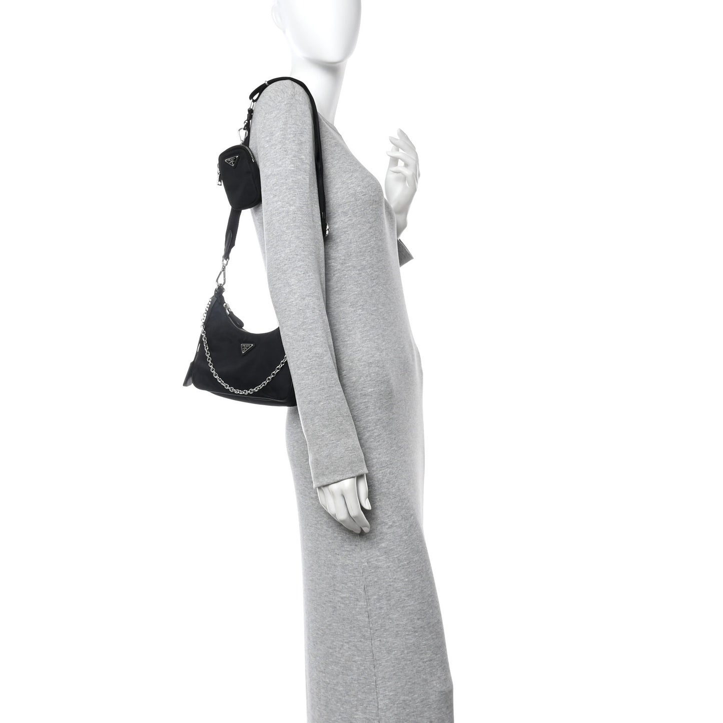 Nylon Re-Edition 2005 Shoulder Bag Black