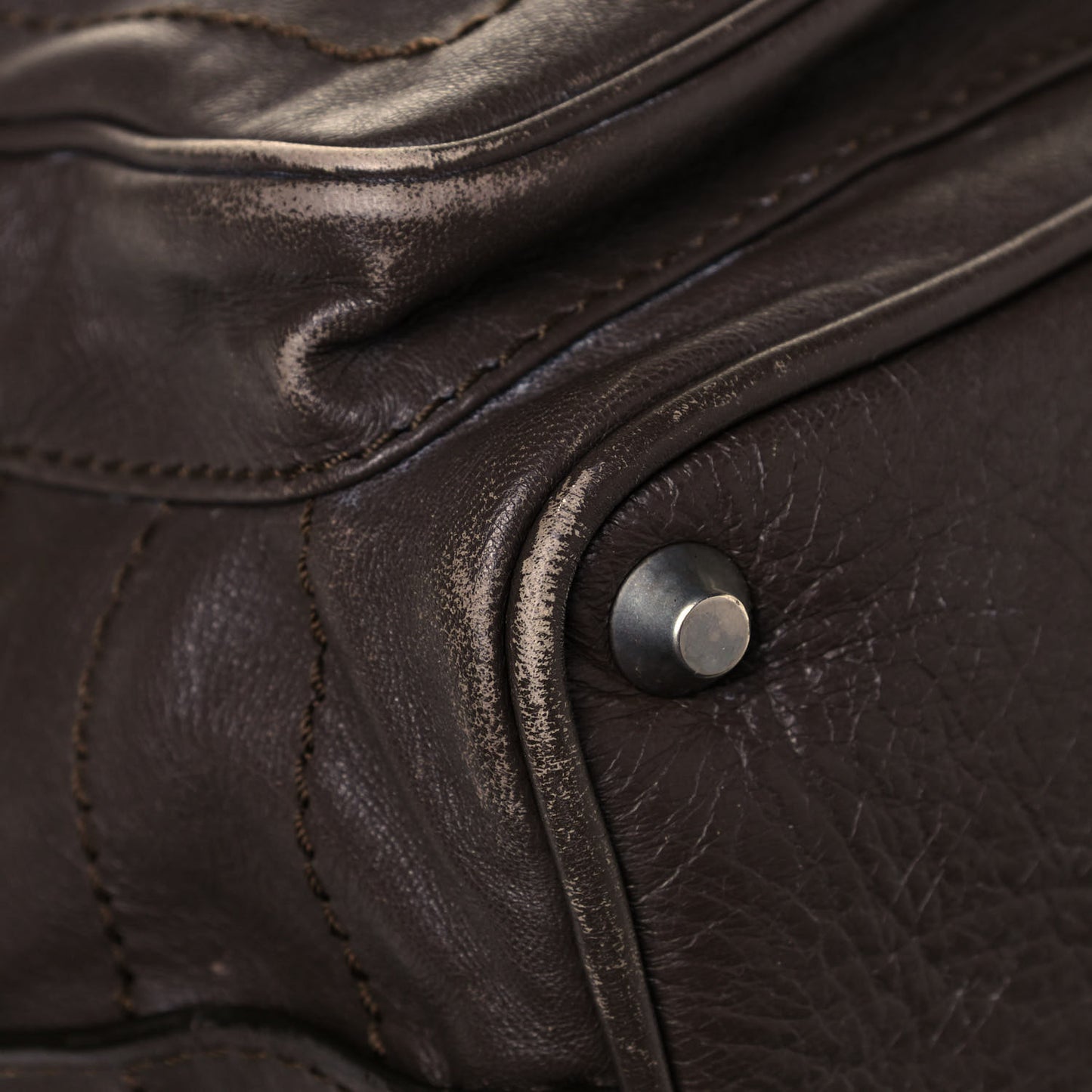 Calfskin Betty Tote Chocolate