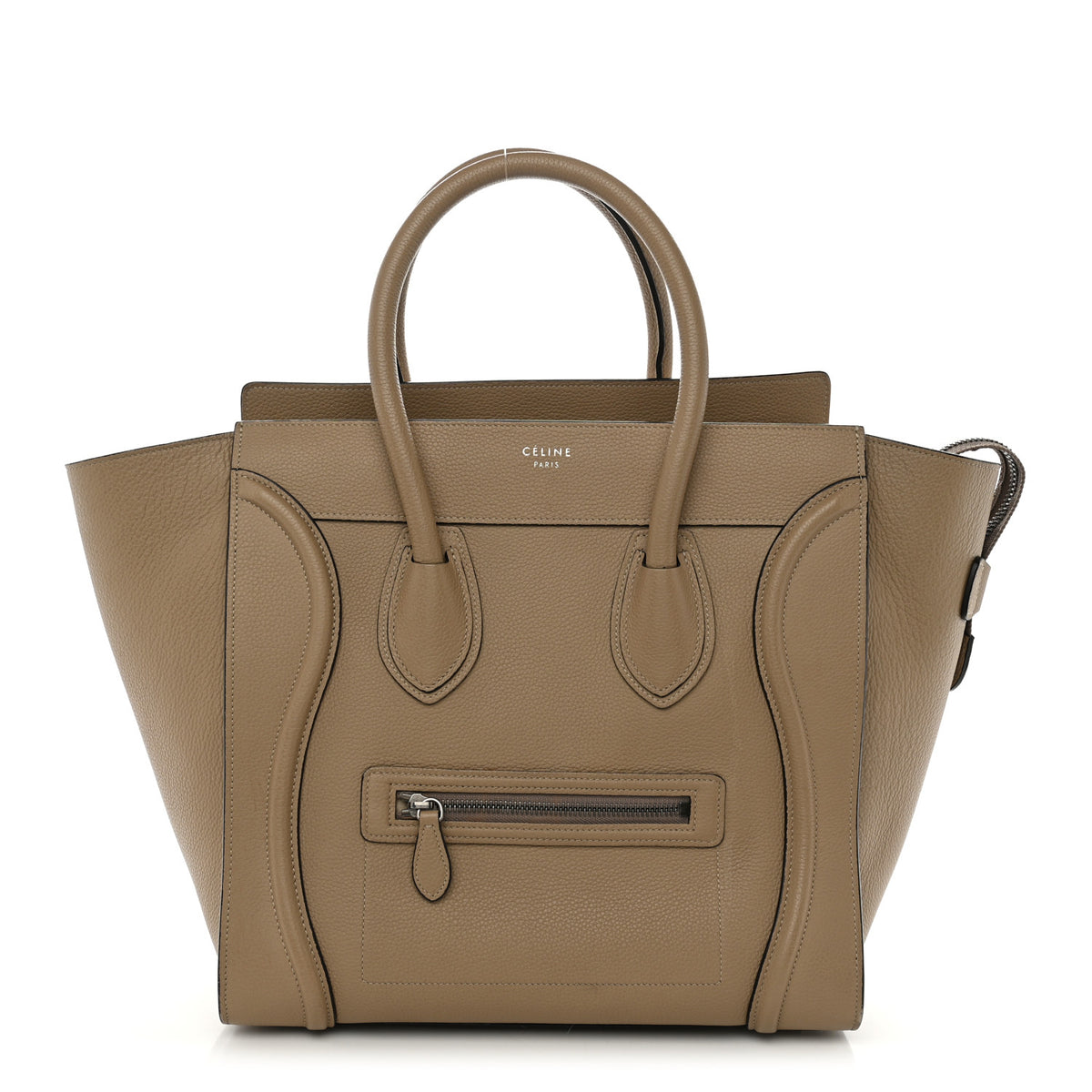 Drummed Calfskin Mini Luggage Dune