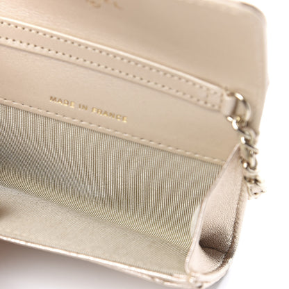 Chanel Metallic Lambskin Quilted Flap Chain Waist Bag Gold 5 of 12