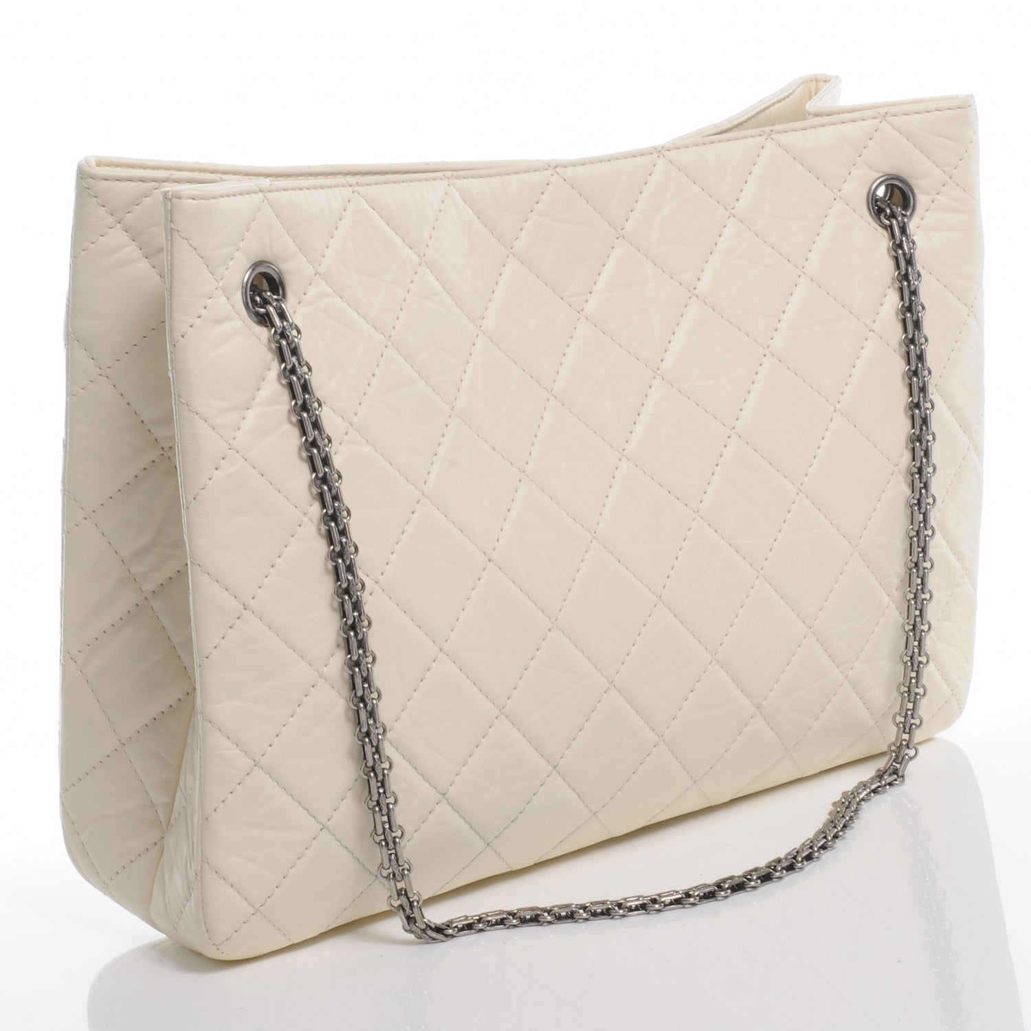 Chanel Aged Calfskin Reissue 2.55 Tote Ecru 3 of 7