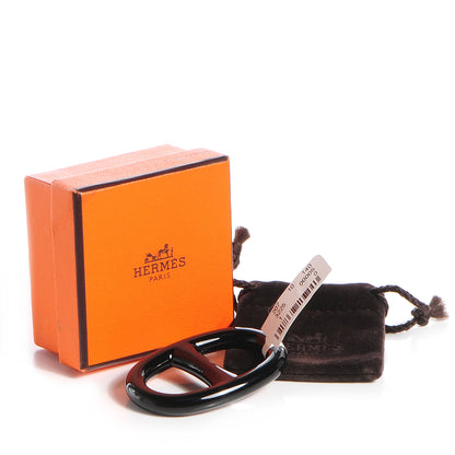 Hermes Chaine D'Ancre Scarf Ring Black 5 of 5