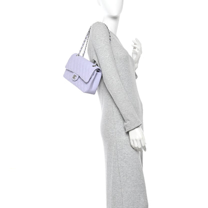 Chanel Caviar Quilted Medium Double Flap Light Purple 2 of 10