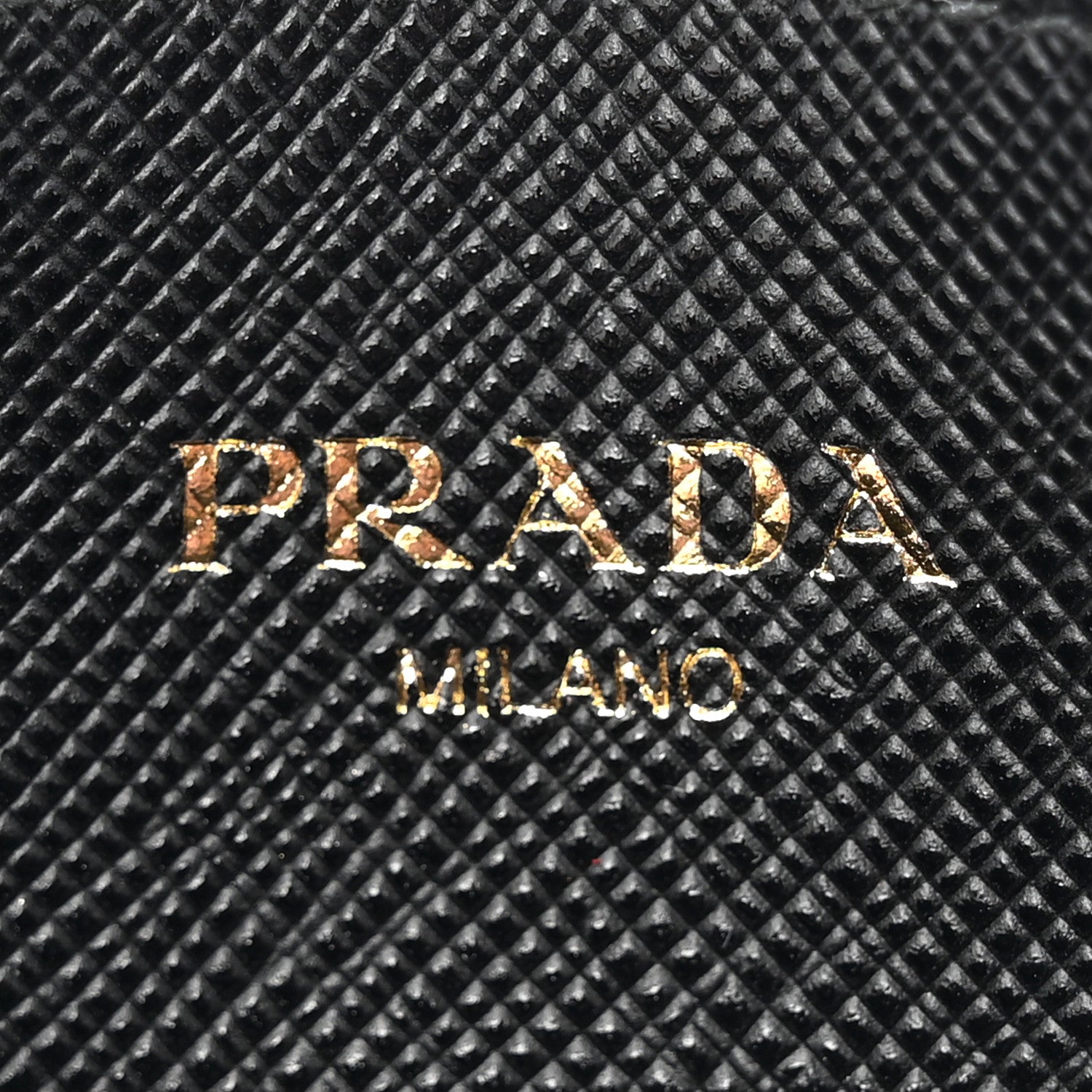 Prada Saffiano Triangle Card Holder Black 6 of 7