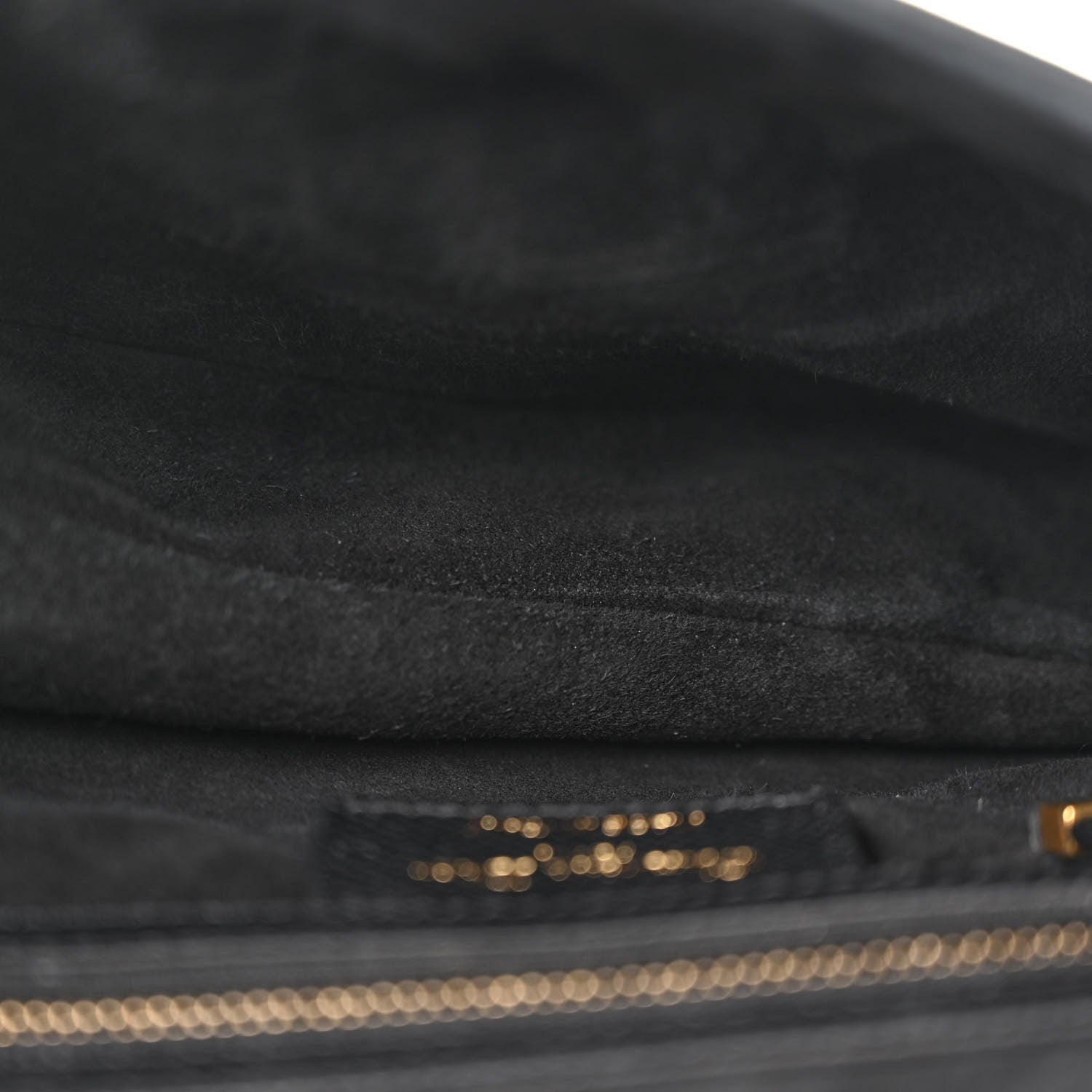 Christian Dior Grained Calfskin Saddle Bag Black 5 of 12