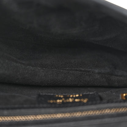 Christian Dior Grained Calfskin Saddle Bag Black 5 of 12