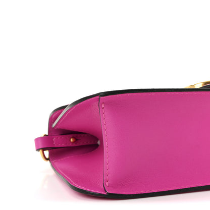 Valentino Garavani Calfskin Vlogo Loco Shoulder Bag Pink PP 8 of 9