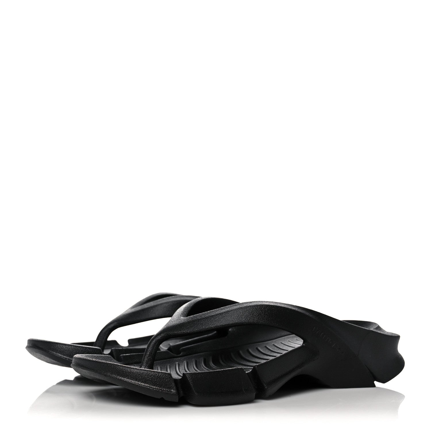 Balenciaga Rubber Womens Mold Thong Sandals 37 Black 3 of 7