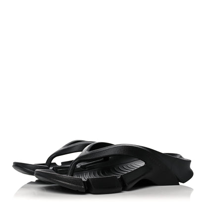 Balenciaga Rubber Womens Mold Thong Sandals 37 Black 3 of 7