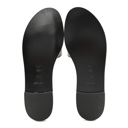 Louis Vuitton Patent Monogram Lock It Flat Mules 36.5 5 of 14