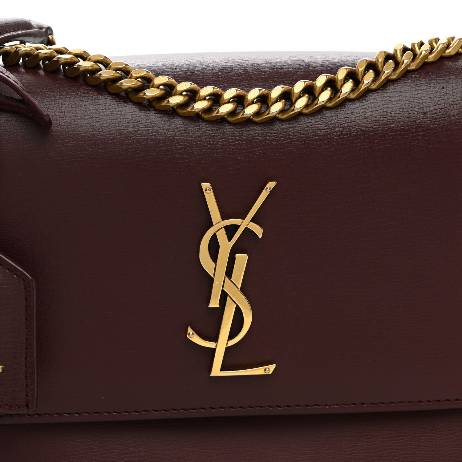 Saint Laurent Calfskin Medium Monogram Sunset Pallisandre 7 of 10