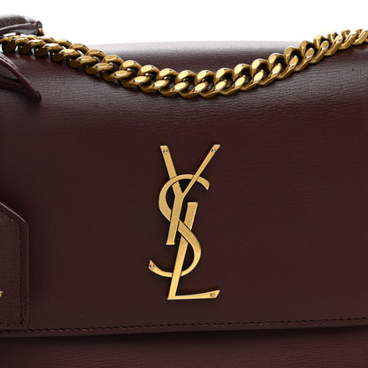 Saint Laurent Calfskin Medium Monogram Sunset Pallisandre 7 of 10