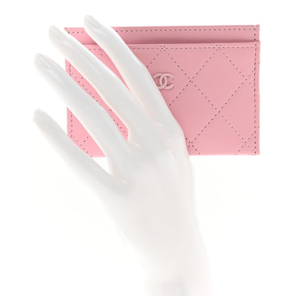 Chanel Lambskin Quilted Card Holder Light Pink 2 of 9