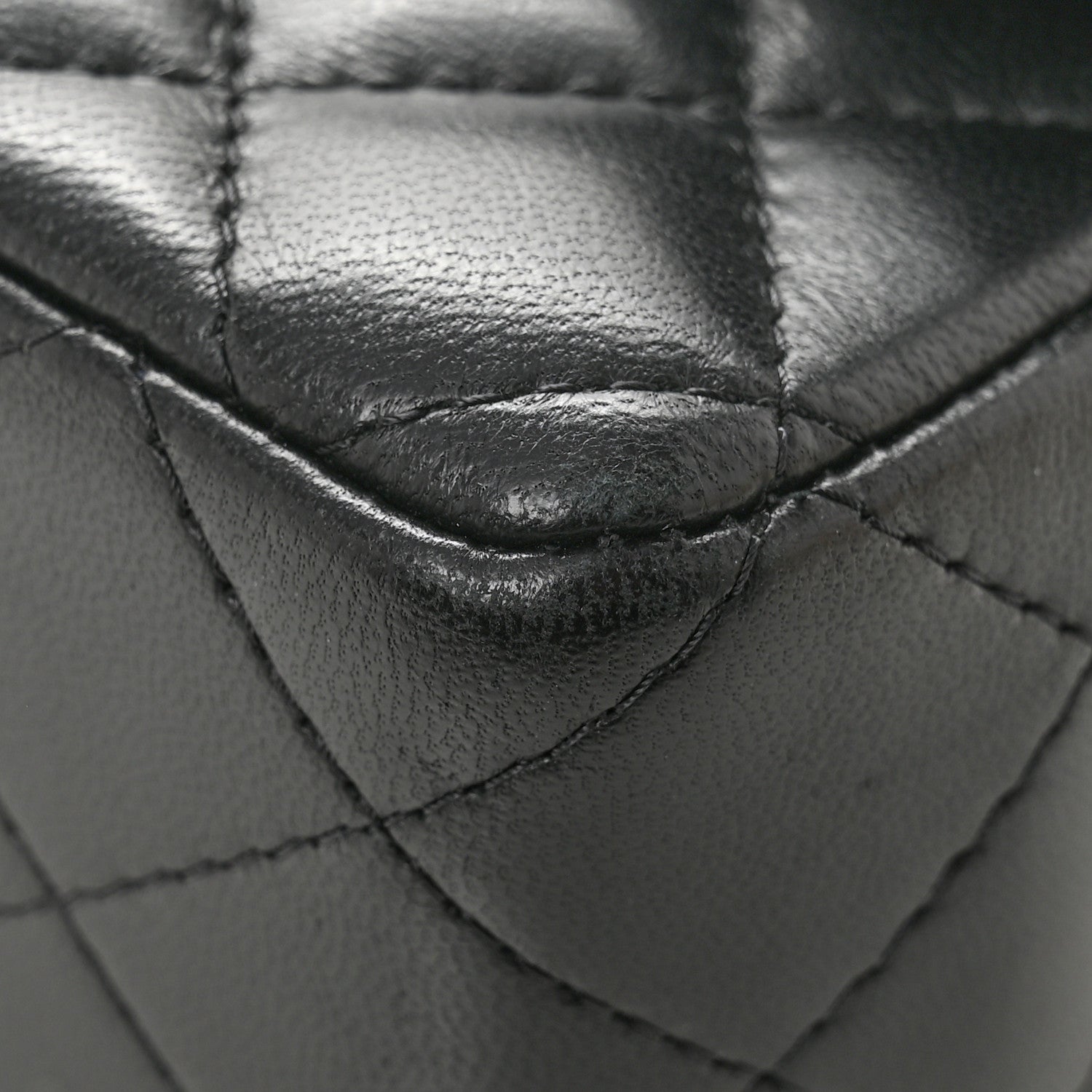 Chanel Lambskin Quilted Mini Rectangular Flap Black 13 of 14