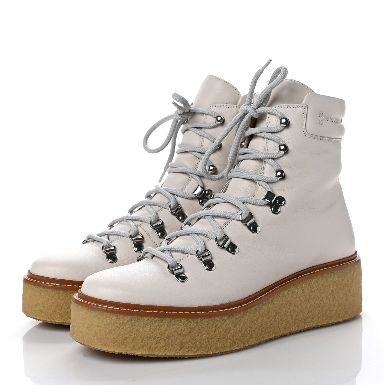 Hermes Calfskin Discovery Ankle Boot 40 White 3 of 7