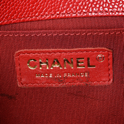 Chanel Caviar Quilted Medium Boy Flap Red 6 of 11