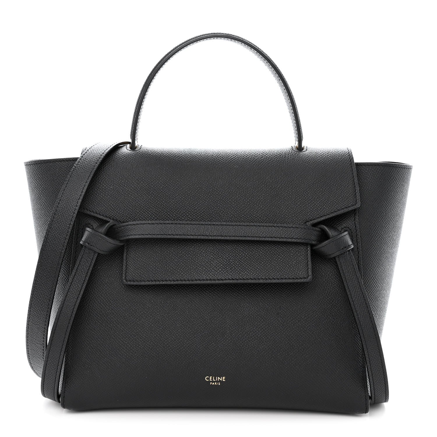 Celine Grained Calfskin Micro Belt Bag Black 1 of 10