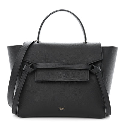 Celine Grained Calfskin Micro Belt Bag Black 1 of 10