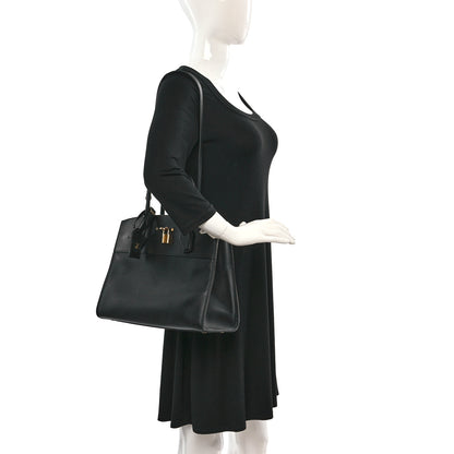 Louis Vuitton Calfskin City Steamer MM Black 2 of 13