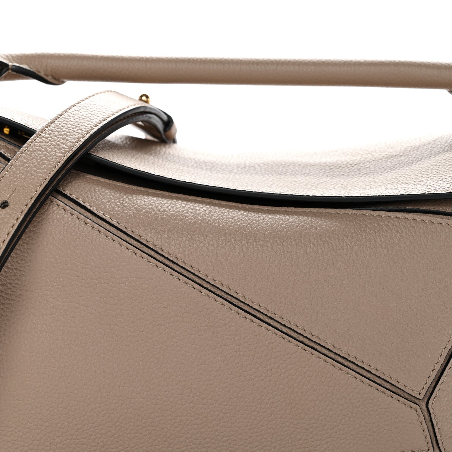 Loewe Grained Calfskin Small Puzzle Bag Sand 8 of 10