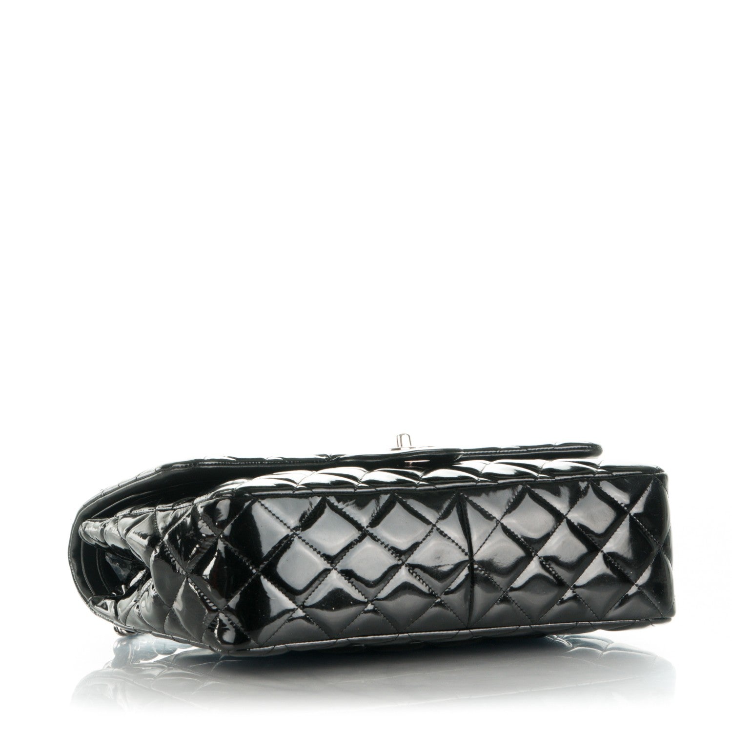 Chanel Patent Quilted Jumbo Double Flap Black 4 of 8