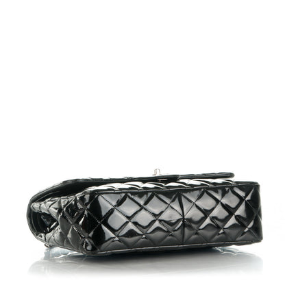 Chanel Patent Quilted Jumbo Double Flap Black 4 of 8