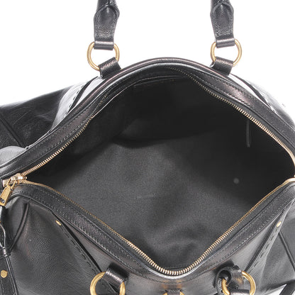 Saint Laurent Leather Large Muse Bowler Black 7 of 7