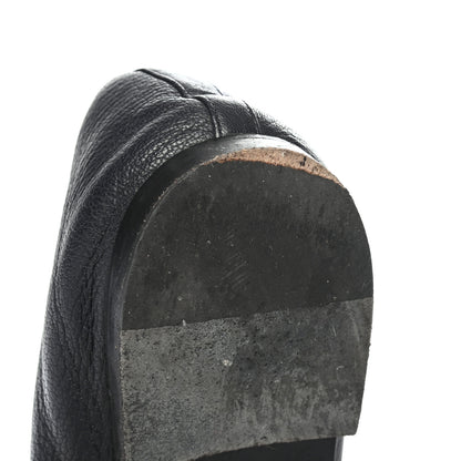 Chanel Goatskin Patent CC Cap Toe Ballerina Flats 39 Black 8 of 15