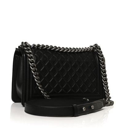 Chanel Lambskin Quilted Medium Boy Flap Black 3 of 13