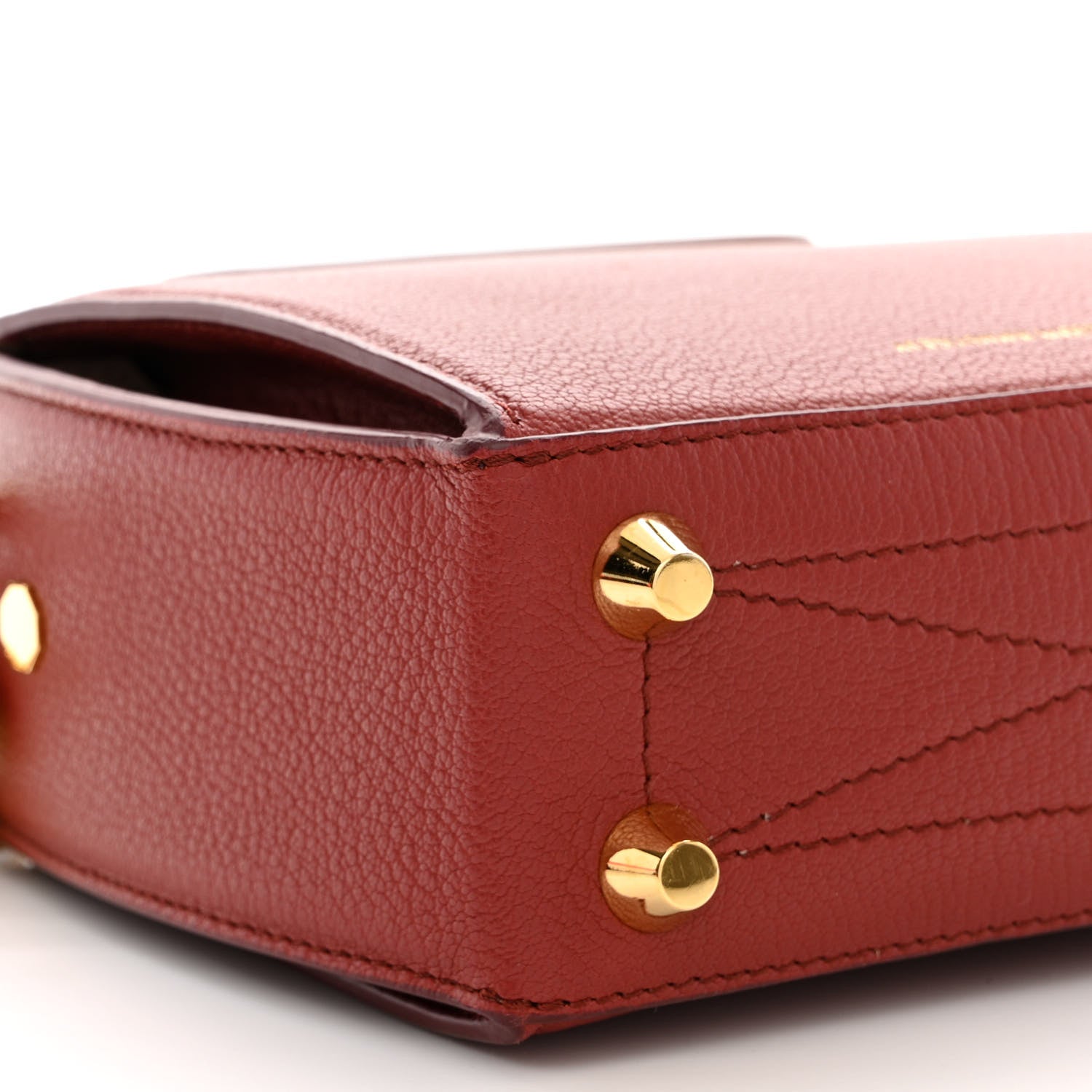 Alexander McQueen Silky Amish Grained Box Shoulder Bag 16 Lacquered Red 10 of 12