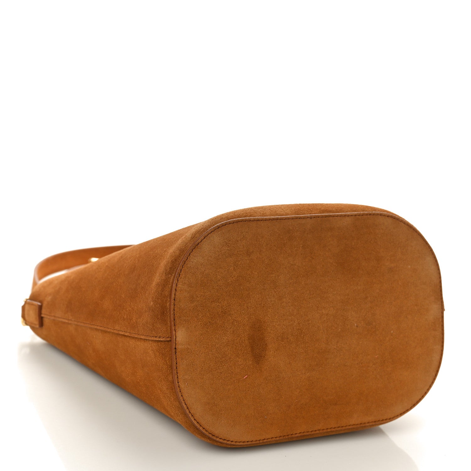 Celine Suede Calfskin Triomphe Medium Louise Bag Pecan 5 of 10