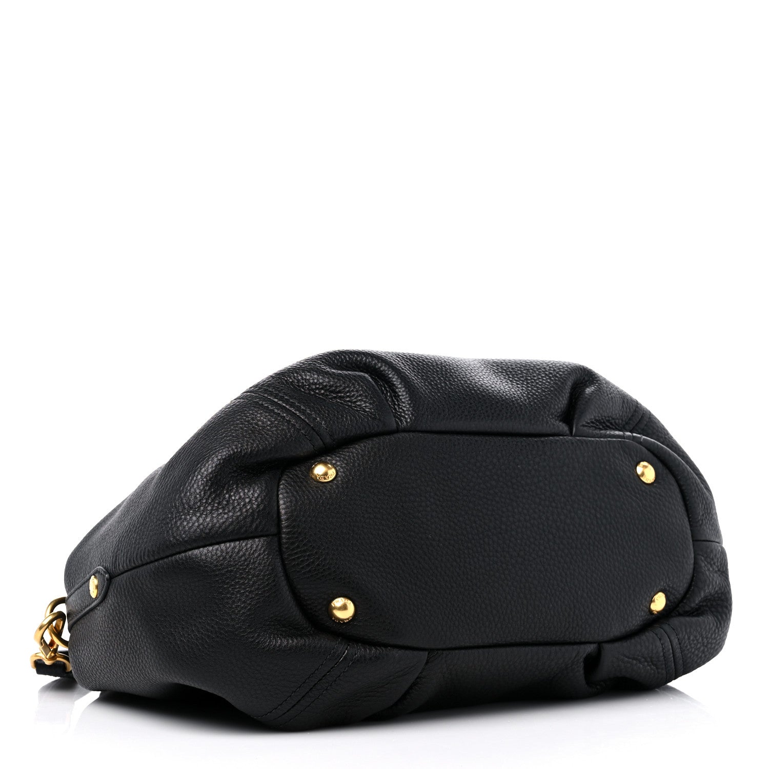 Prada Vitello Daino Shoulder Bag Black 3 of 9