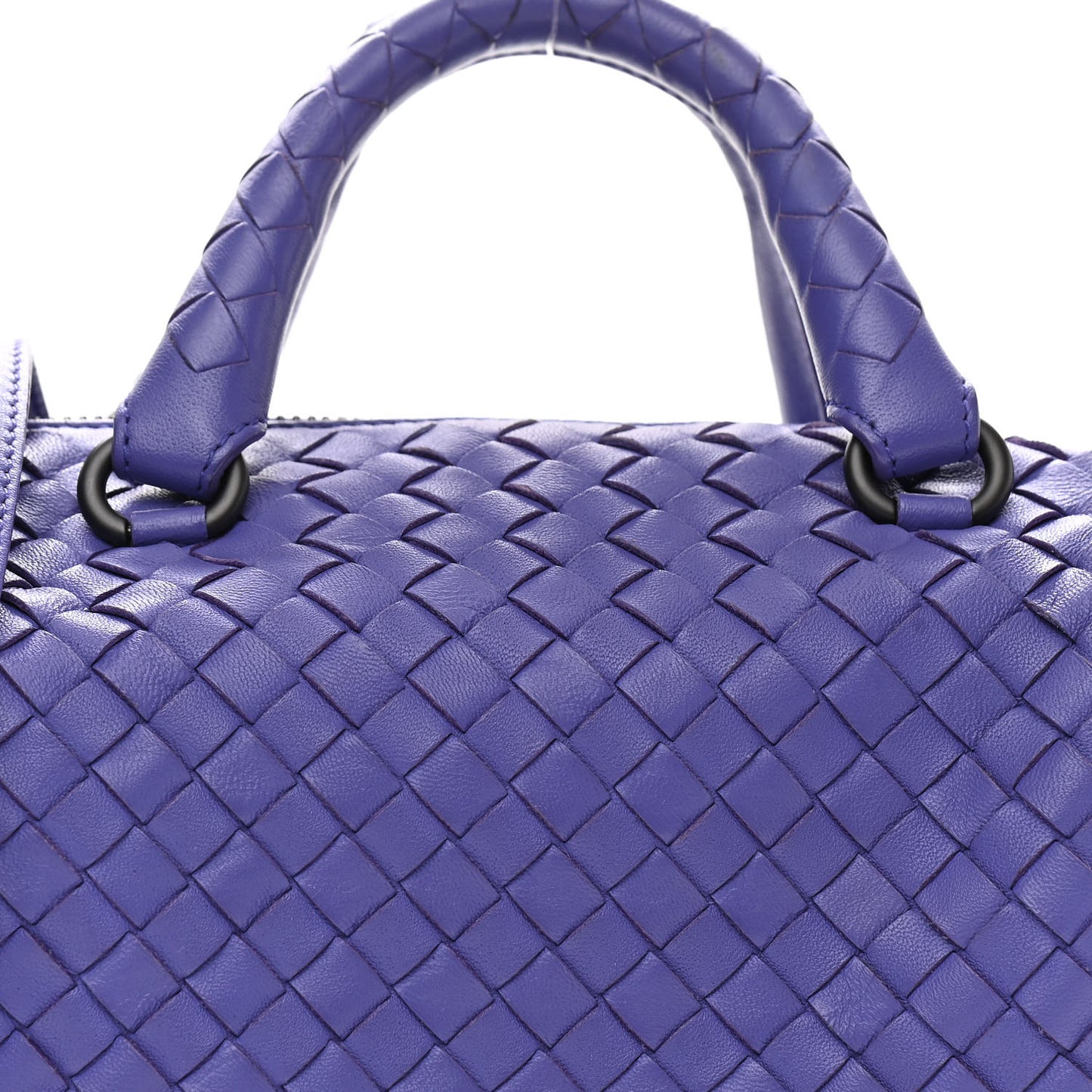 Nappa Intrecciato Mini Boston Lavender