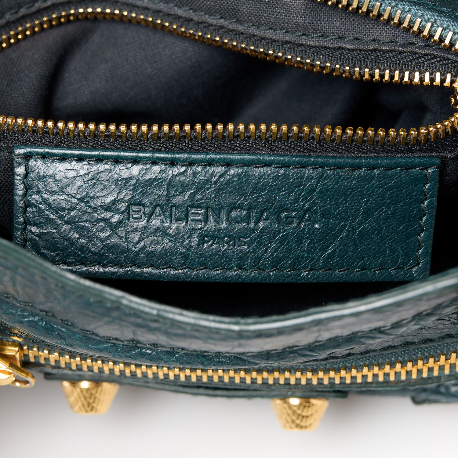 Balenciaga Agneau Giant 12 Gold Hardware Mini City Vert Pinede 7 of 13
