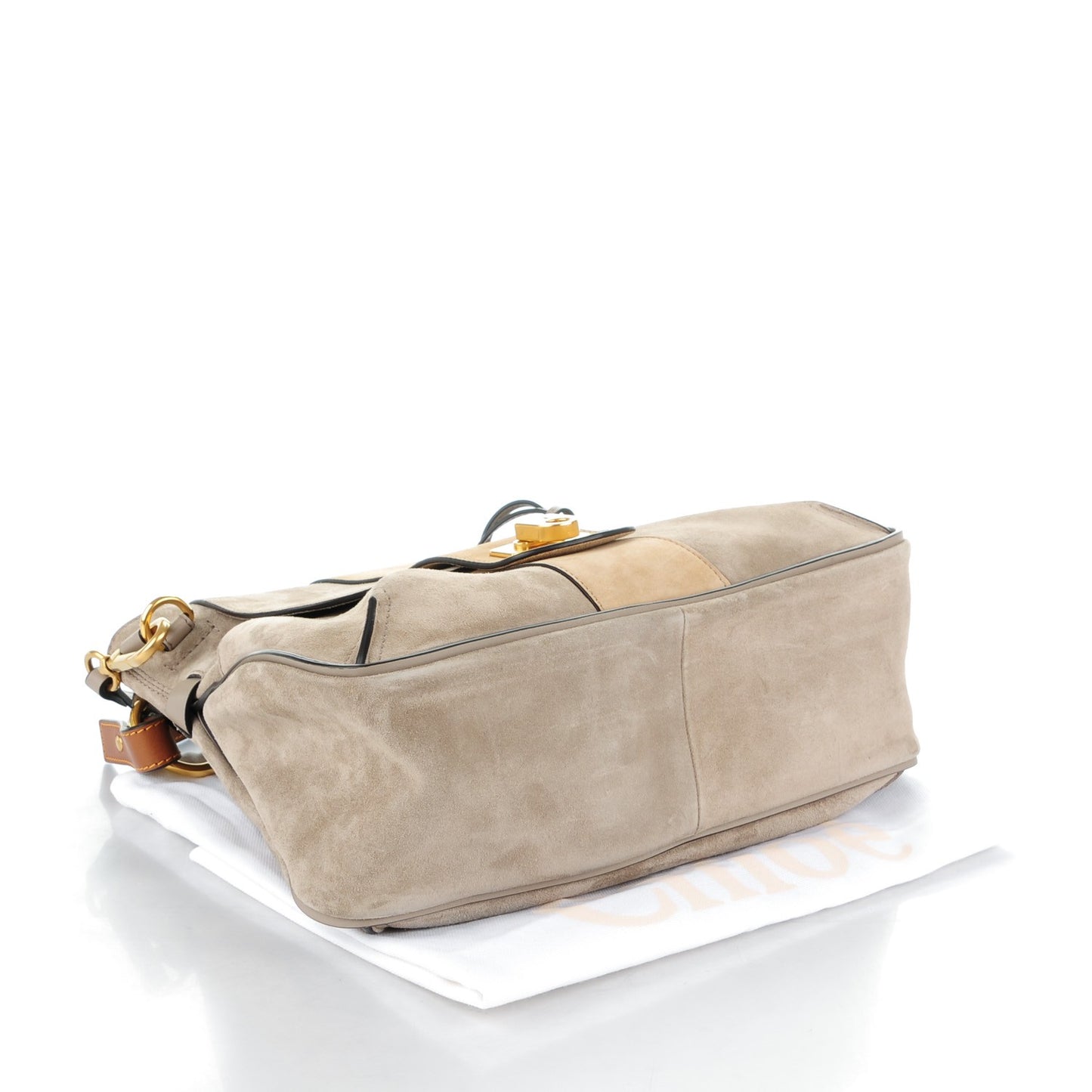 Suede Small Lexa Shoulder Bag Motty Grey